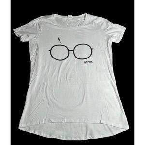 Harry Potter Glasses Lightning Bolt Graphic T-Shirt Women's Size XL‎